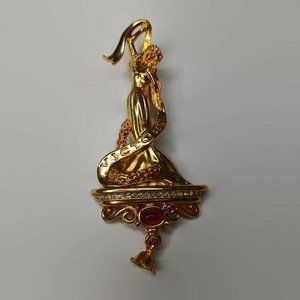 Ann Hand Lady Victory Race For The Cure Limited Edition Pin Missing Faux Pearl